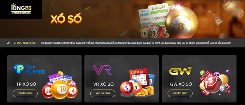 Chơi xổ số tại king88